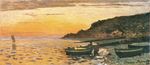 Морское побережье в Сент-Адрес, закат 1864